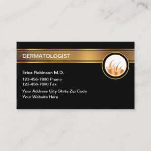 Elegante Visitenkarten für Dermatologen Visitenkarte