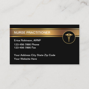 Elegante Visitenkarten für Nurse Practitioner im m Visitenkarte