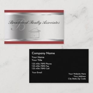 Elegante Visitenkarten für Real Anwesen Visitenkarte
