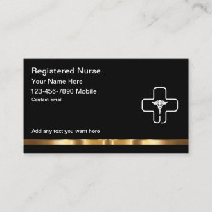 Elegante Visitenkarten für registrierte Krankensch Visitenkarte