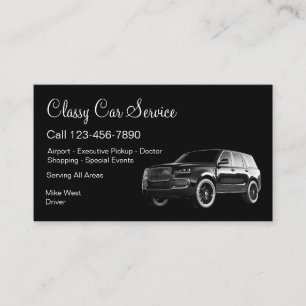 Elegante Visitenkarten für Uber-Fahrer Visitenkarte