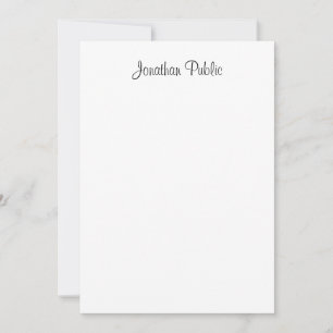 Elegante Vorlage für benutzerdefinierten handgesch