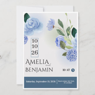 Elegante Vorlage für Hochzeitseinladungen | Luxuri