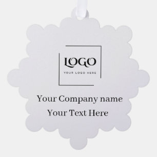 Elegante Vorlage für Ihr individuelles Logo Ornament Karte