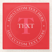 Elegante Vorlage für zirkulären Text editable Red 