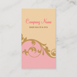 Elegante vornehme Visitenkarte (Rosa)