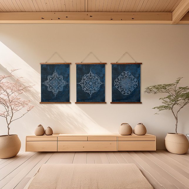 Elegante Wandteppiche - Symmetrische Schneeflocke  (Von Creator hochgeladen)