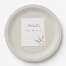 Elegante warme Leinen-Weizen-Baby-Party