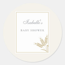 Elegante warme Leinen-Weizen-Baby-Party