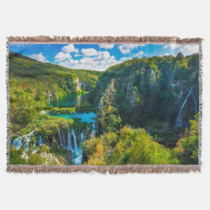 Elegante Wasserfallszene, Kroatien Decke