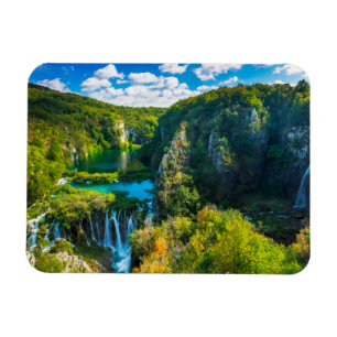 Elegante Wasserfallszene, Kroatien Magnet