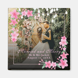 Elegante Wasserfarbe 1 Foto Weihnachten Flach Errö Magnet