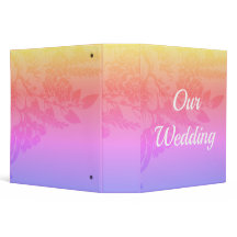 Elegante Wasserfarbe 3 Ring Binder