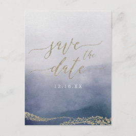 Elegante Wasserfarbe bei SurfWedding Rett der Date Ankündigungspostkarte