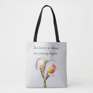 Elegante Wasserfarbe Calla Lilies Romantische Blum