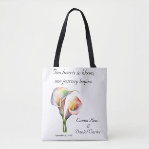 Elegante Wasserfarbe Calla Lilies Romantische Blum