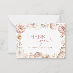 Elegante Wasserfarbe Ein süßer Kürbis ist auf der  Mitteilungskarte