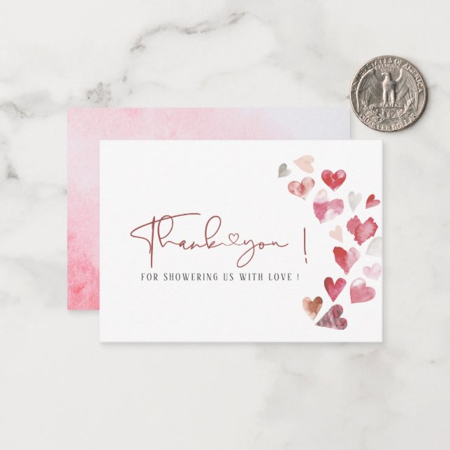 Elegante Wasserfarbe ein wenig süß ist auf der w Mitteilungskarte (Vorderseite/Rückseite Beispiel)