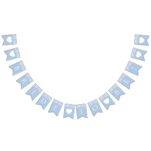 Elegante Wasserfarbe Eine blaue Brille zu sein Wimpelkette