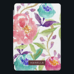Elegante Wasserfarbe iPad Pro Cover<br><div class="desc">Schönes und elegantes Blumendesign mit einer schönen handbemalten Aquarellbild. Personalisieren Sie dieses Design mit einem Namen oder Text Ihrer Wahl für das perfekte einer Art Geschenk.</div>