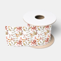 Elegante Wasserfarbe Merry Christmas Satin Ribbon