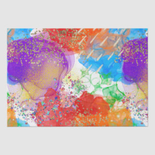 Elegante Wasserfarbe Regenbogen-Stolz Alkohol-Tint Seidenpapier