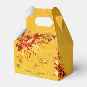 Elegante Wasserfarbe Rote und Goldene Weihnachtsst Geschenkschachtel