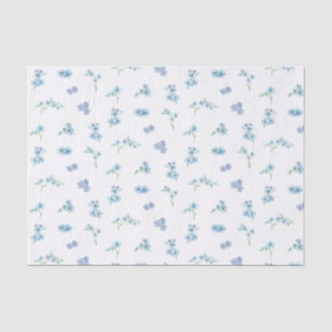 Elegante Wasserfarbe Vergiss mich nicht Blume Seidenpapier