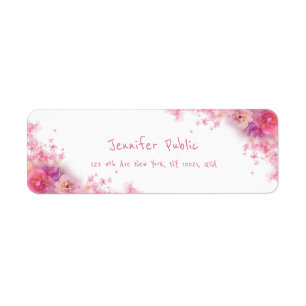 Elegante Wasserfarben-Blumen Rosen Floral Modern
