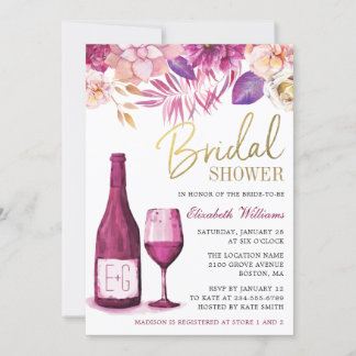 Elegante Wasserfarben | BRAUTPARTY Einladung