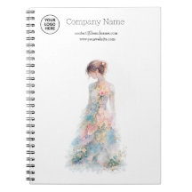 Elegante Wasserfarben Couture Brautmode Designerin