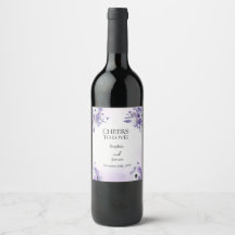 Elegante Wasserfarben-Hochzeit in Lila