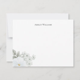 Elegante Wasserfarben Personalisiert Mitteilungskarte