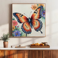Elegante Wasserfarben Schmetterlinge Natur Inspiri