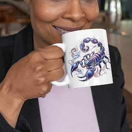 Elegante Wasserfarben Scorpio Zodiac Custom Tasse