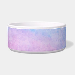 Elegante Wasserfarben-Textur Rosa und Blau Napf fü