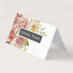 Elegante Wasserfarben Visitenkarten