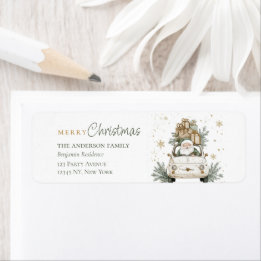 Elegante Wasserfarben-Weihnachtsmann-Geschenke Wei