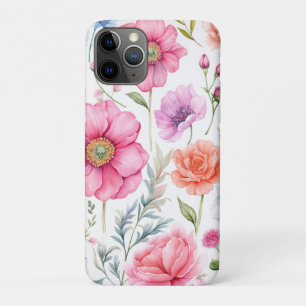 Elegante Wasserfarbene Blume Flora Muster Case-Mate iPhone Hülle