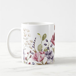 Elegante Wasserfarbenflora - künstlerische Umarmun Kaffeetasse