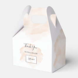 Elegante Wasserfarbenhochzeit Geschenkschachtel