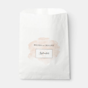 Elegante Wasserfarbenhochzeit Geschenktütchen