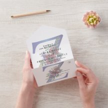 Elegante Wasserfarbenmalerei eines roten und blaue