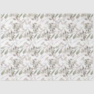 Elegante Wasserfarbensage Grau Seidenpapier