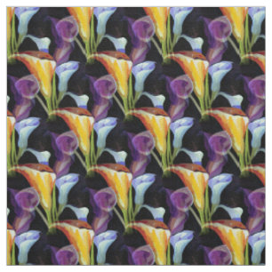 Elegante Watercolor Calla Lily Frische Pasta mache Stoff