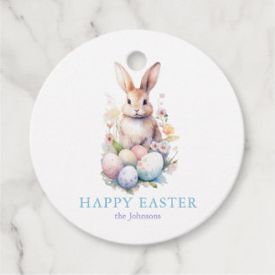 Elegante Watercolor Eggs Floral Ostern BRUNCH Geschenkanhänger
