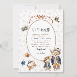 Elegante Watercolor Ein kleiner Kürbiskuchen oh Ba Einladung