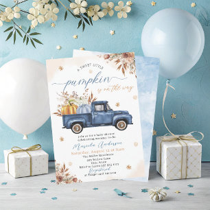 Elegante Watercolor ein süßer kleiner Kürbiskürbis Einladung