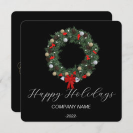 Elegante Watercolor Ferienkarte Feiertagskarte