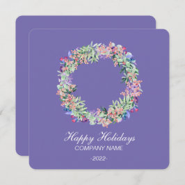 Elegante Watercolor Ferienkarte Feiertagskarte